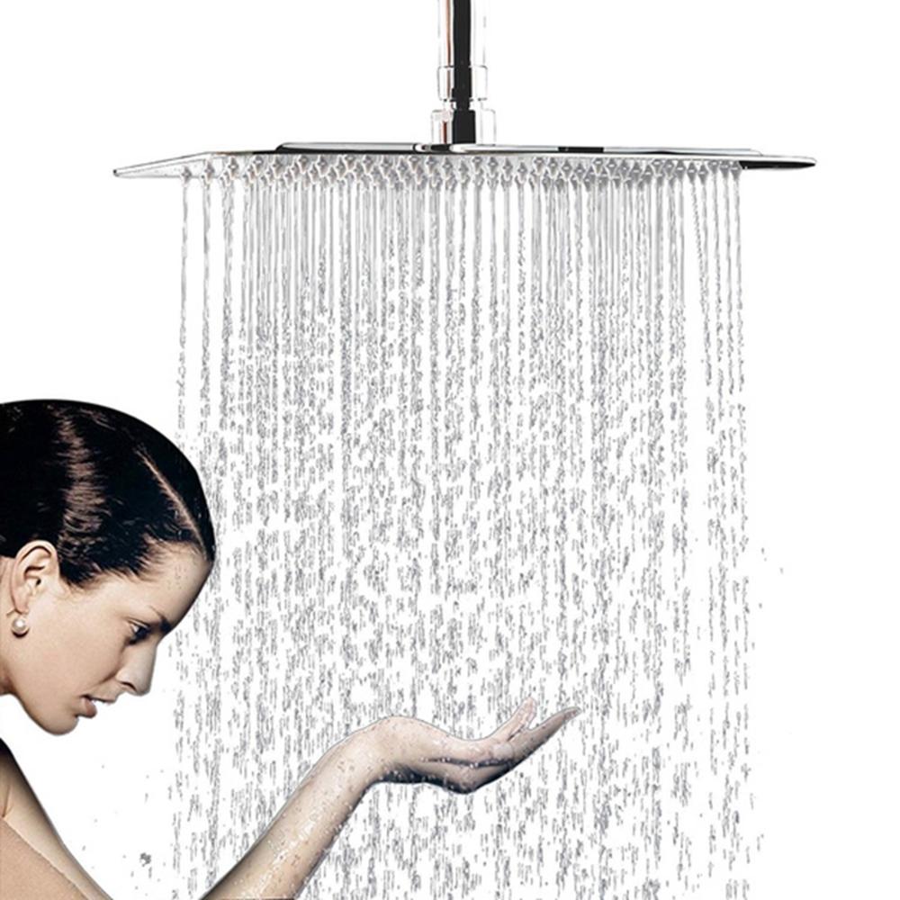 Pressure Overhead Stainless Steel Rainfall Water Tap Nozzle Sprinkler Sprayer Shower Head Faucet