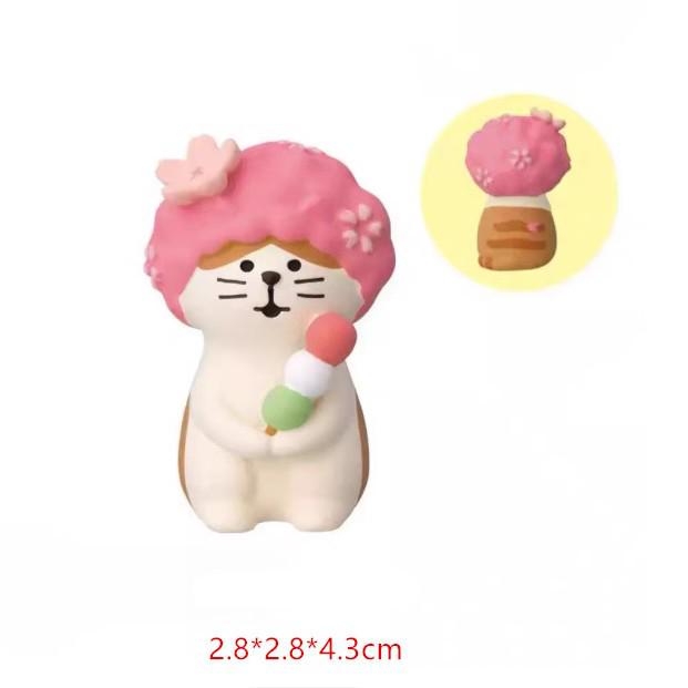 Japanese Zakka Cat Cherry Blossom Season Figure - DIY Resin Craft Gift Ornament