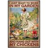 Gardening Because Murder is Wrong Vintage Metal Tin Signs Wall Decor for Home Garden Bars Cafe Clubs Retro Posters Plaque