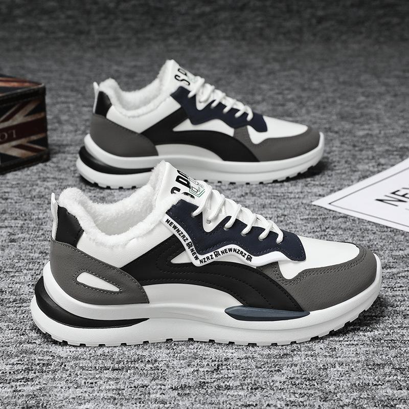 

Cotton shoes men s new winter men s shoes fleece thickened warm sports shoes men s trendy casual shoes 44