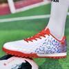 Fußballschuhe Herren Kurzer Nagelnagel Gummi Weicher Boden Art Lawn Training Junge Fußballschuhe