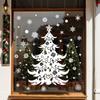 White Snowflake Christmas Tree, Electrostatic Window Decorations, Shopping Mall Atmosphere Stickers