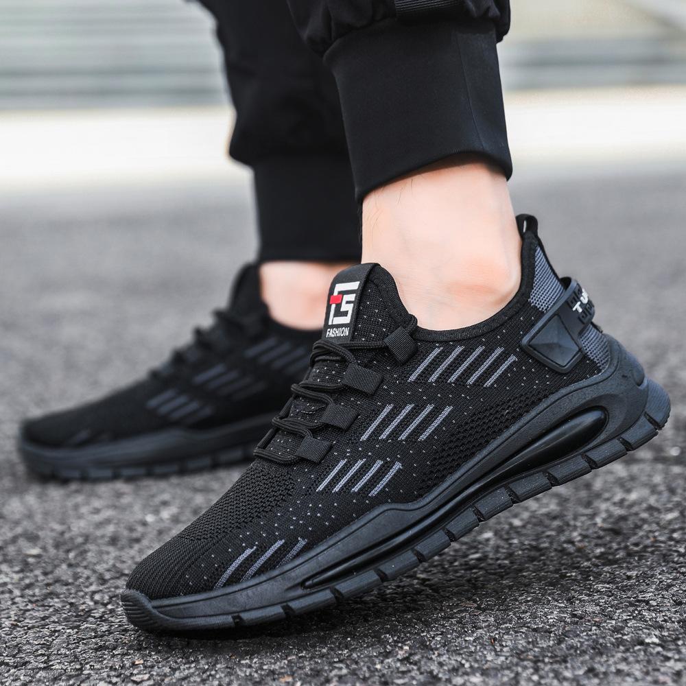 Breathable shoes summer fly-woven thin mesh breathable lightweight mesh shoes sports casual running soft-soled comfortable shoes