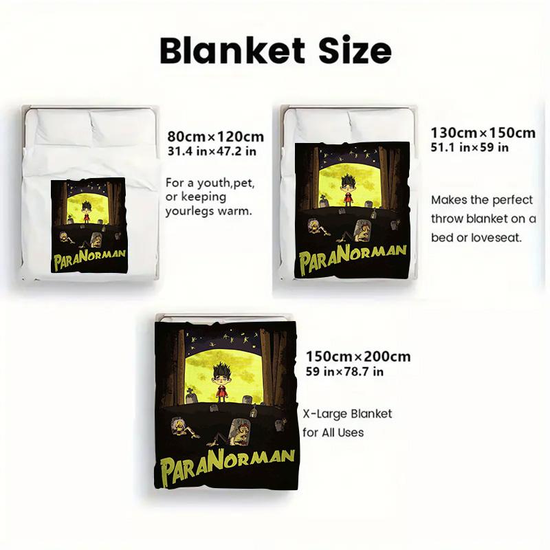 ParaNorman 2D Flat Pattern Flannel Blanket High quality All Seasons Warmth and Comfort Perfect for Christmas Gifts.DMT0925366