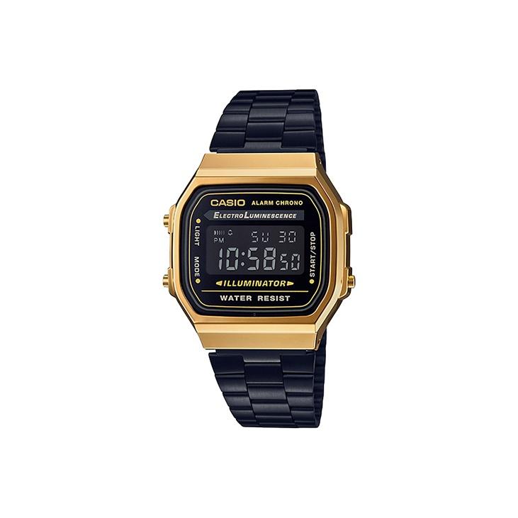 CASIO Men VINTAGE Series Black Watch A168WEGB-1B A168WEGB-1B Black Gold