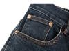 Semi-elastic Drawstring Jeans for Men