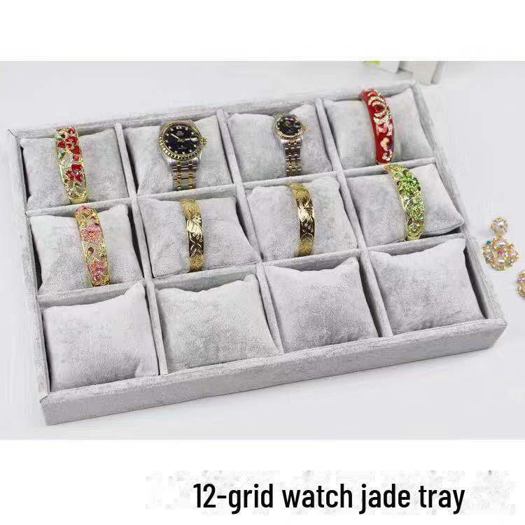 Luxury Velvet Jewelry Display and Storage Stand for Watches and Bracelets