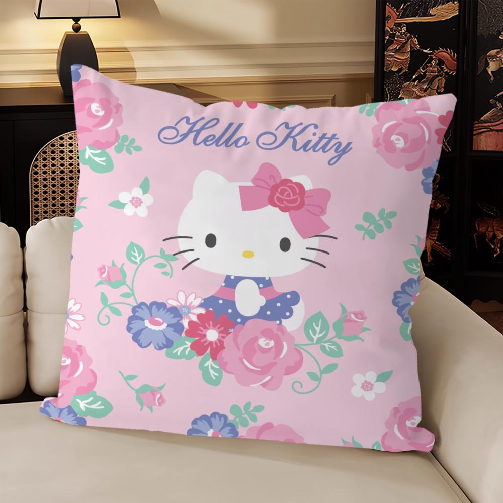 Х-Привет К-Китти Милая Наволочка Диван Гостиная Спальня Изголовье Спинка Подушка Квадратная Подушка Время Сна 16x16Inch
