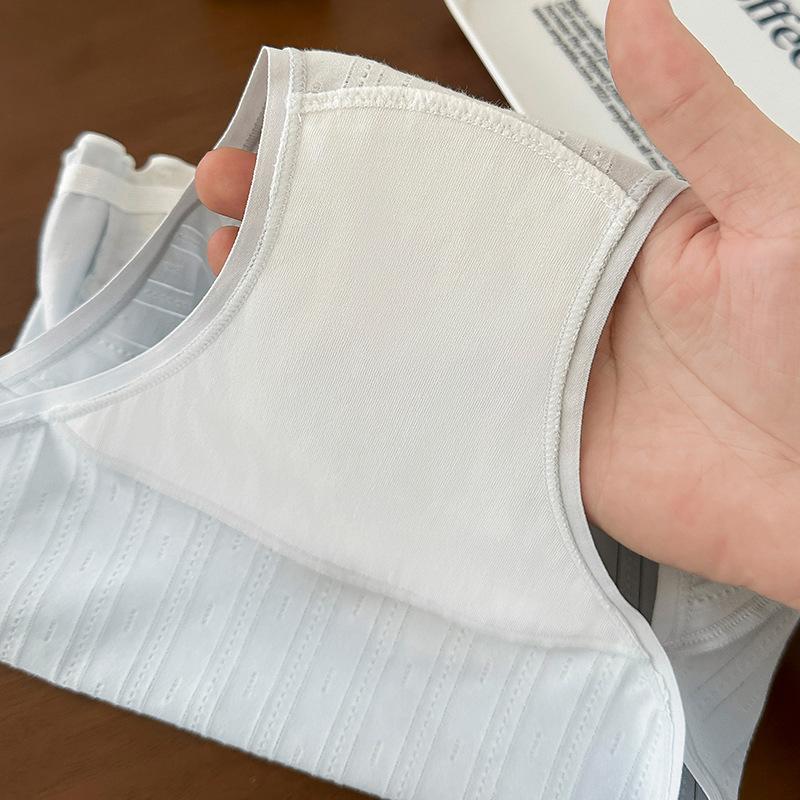 Women's Summer Jacquard Cotton Fake Two Design Feel Fungus Edge 10A Antibacterial Crotch Waist Triangle Briefs