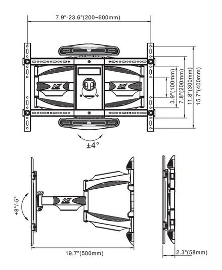 Swivel Tv Mount 45-70"