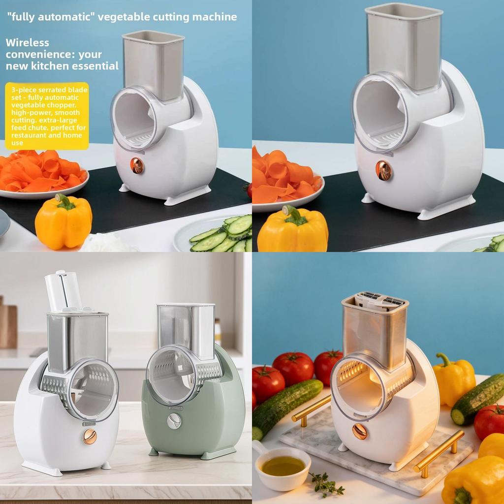 Home Kitchen Automatic Vegetable Chopper With Stainless Steel Blades For Easy Prep