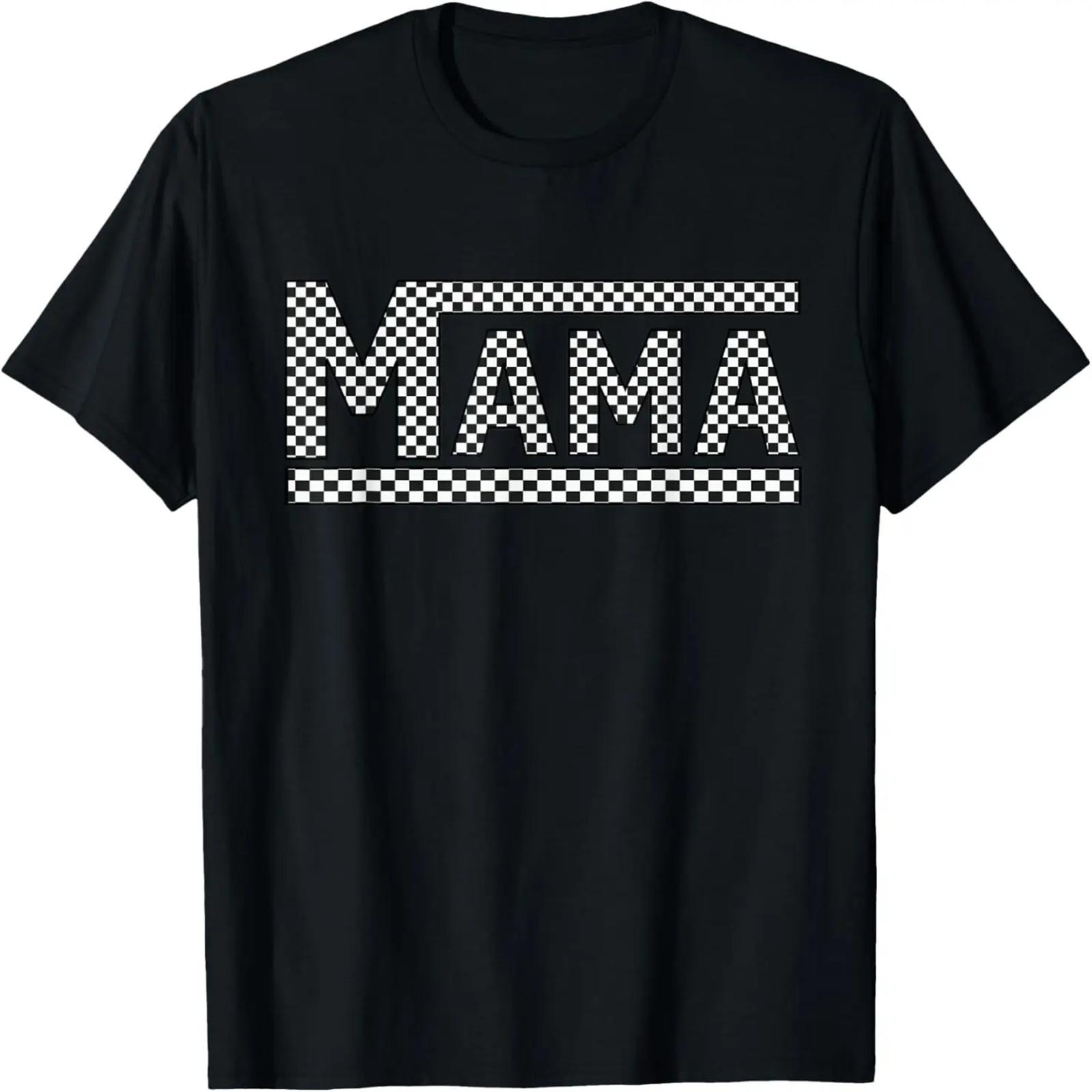 

Checkered Mama Black White Funny Mother s Day T-Shirt XXXXXL чорний