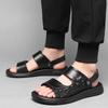 Whole cowhide~ sandals men's summer non-slip leather casual wear dad beach shoes men's soft-soled sandals