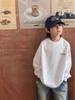Boys' Korean Style Long-Sleeve Cotton T-Shirt - Trendy, Casual & Simple for Autumn/Winter 2025