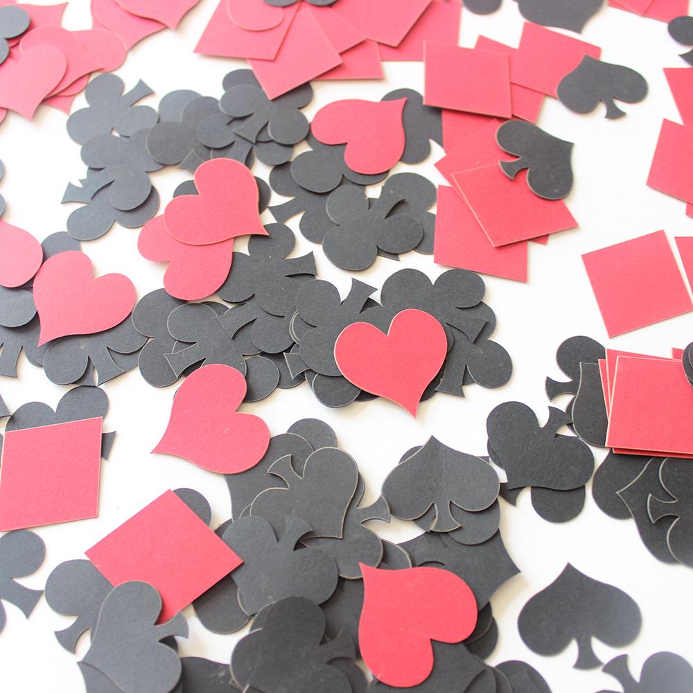 Playing Cards Themed Party Confetti for Weddings & Birthdays