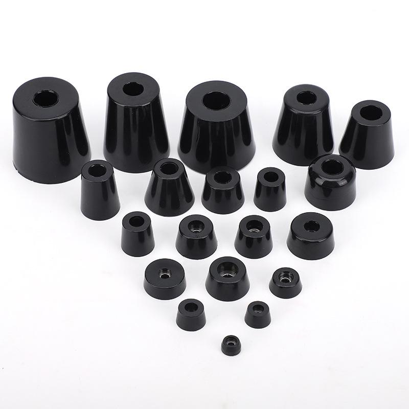 Konische Gummimaschinenfüße mit stoßdämpfenden Pads und Edelstahlscheiben