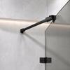 Stabilizer Top Bracket For Shower Cabin Wall 80 Matte Black
