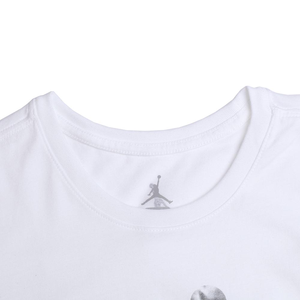 Jordan Logo Printed Crew Neck Short Sleeve T-Shirt Men Tops White 801083-101