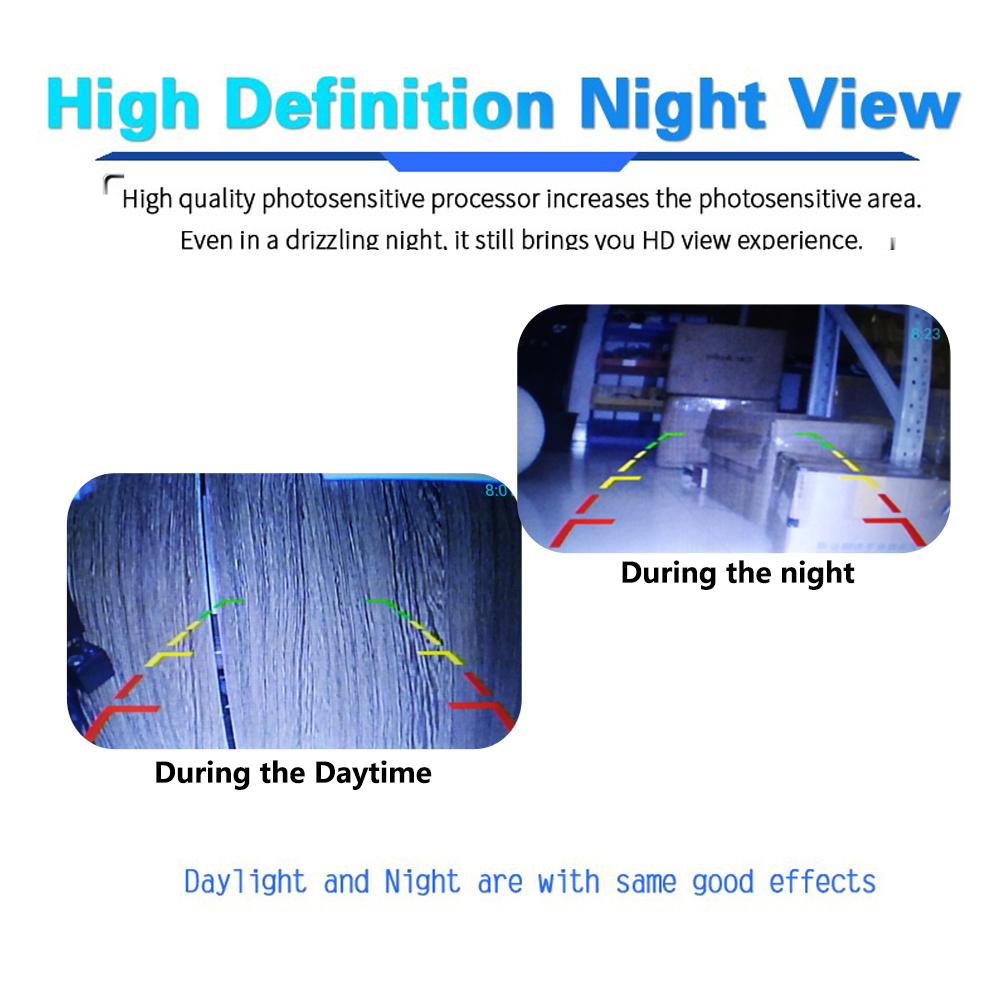 CVBS Car Rear View Camera - Night Vision, Auto Parking Assist, IP68 Waterproof CCD Backup Monitor -170° HD Wide Angle, Plug&Play