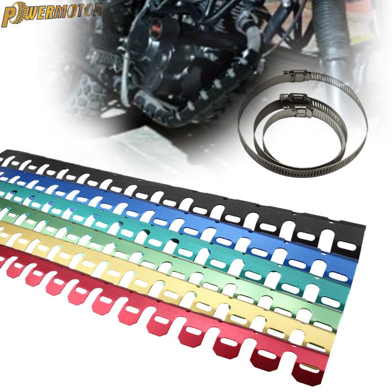 Motorrad Auspuff Schalldämpfer Rohr Schutz Beinschutz Hitzeschild Abdeckung Widerstandsfähig Für Gas EC 2T 4T FSR KLX Motocross Dirt Bike