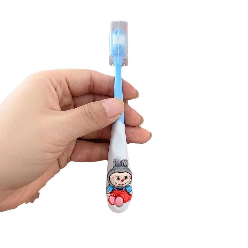 Lalabubu Antibacterial Soft Bristle Cartoon Toothbrush for Kids (Ages 3-12) with Gum Protection.