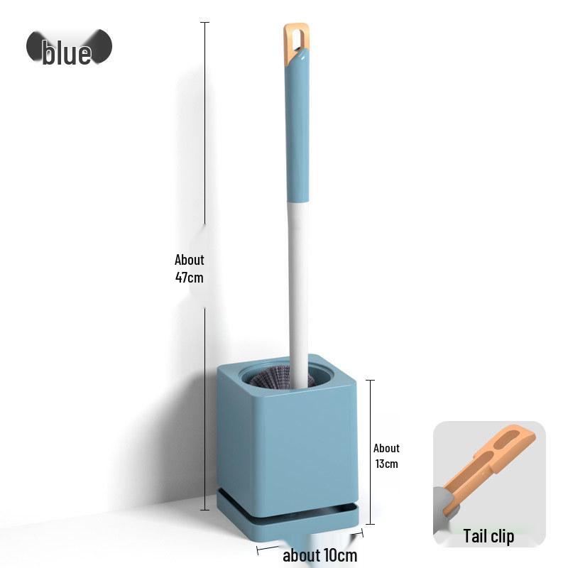 Wall-Mounted Long Handle Toilet Brush with Concave Base - No Dead Angle for Efficient Bathroom Cleaning