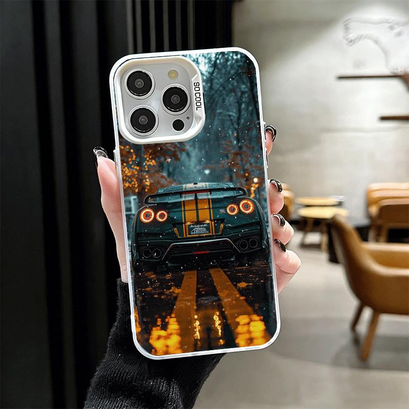 Japanese Sports Car G-GTRR Soft Phone Case for iPhone 15 16 17 Pro Max 17Air 16E 14 Plus 13 12 Mini Shockproof Cover Back Shell