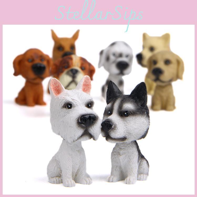 Husky Car Ornaments Resin Models For Auto Interior Decor Gift For Celebration Occasions