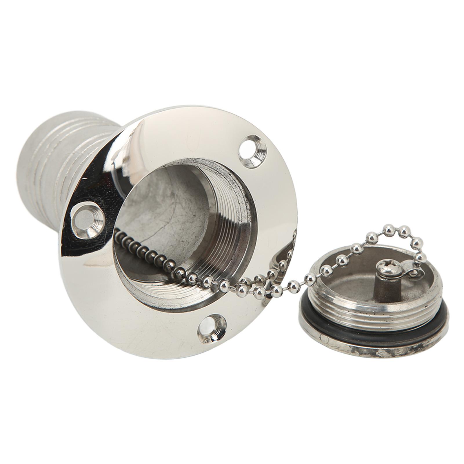 

Marine Boat Deck Filler with Keyless Cap Stainless Steel Mirror Polished Boat Deck Fill Filler for Boat Yacht Caravan