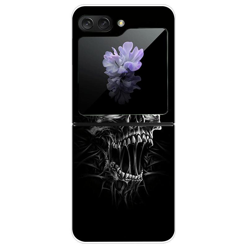 Transparent Case For Samsung Z Flip7 5G Fashion Printing Hard PC Clear Phone Cover For Galaxy Z Flip 7 Protective Fundas Shells