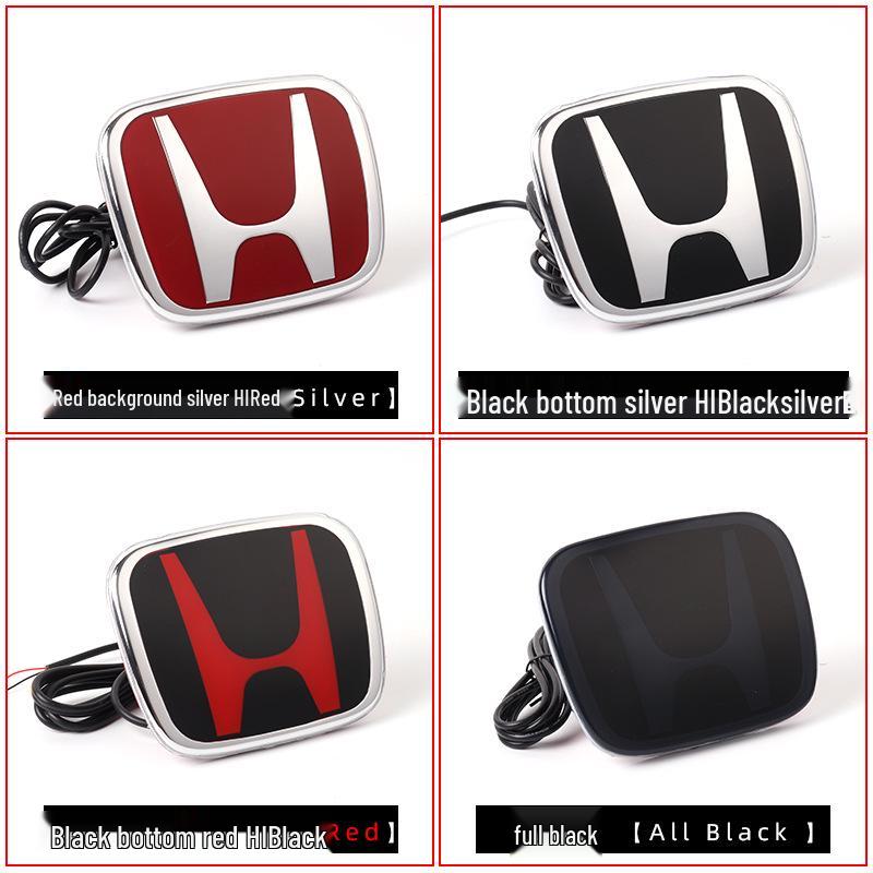 LED Luminous Red Car Emblem for Honda: Civic, Accord, Fit, Fengfan, CRV