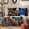 G-Game N-Ninjagos Pillow Case Anti-dustmite Pillowcase Invisible Zipper Silky Sofa Cushion Cover