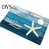 Waterproof Outdoor Patio Mats Beach House Entrance Rug, Starfish Shell Welcome Mat, Non-slip Coastal Indoor Utility Bathroom Door Mat for Front Decor