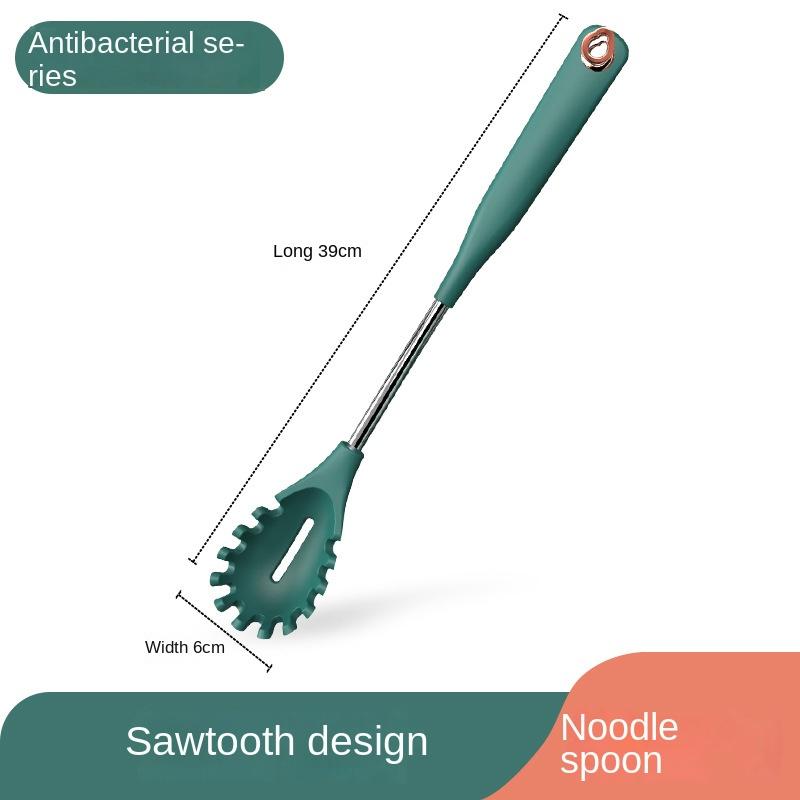 Silicone Spatula Kitchen Five-piece Set Food-grade Stainless Steel Spoon High Temperature Resistant Silicone Spatula