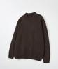NODU Mock Neck Half Turtleneck Knit [Brown]