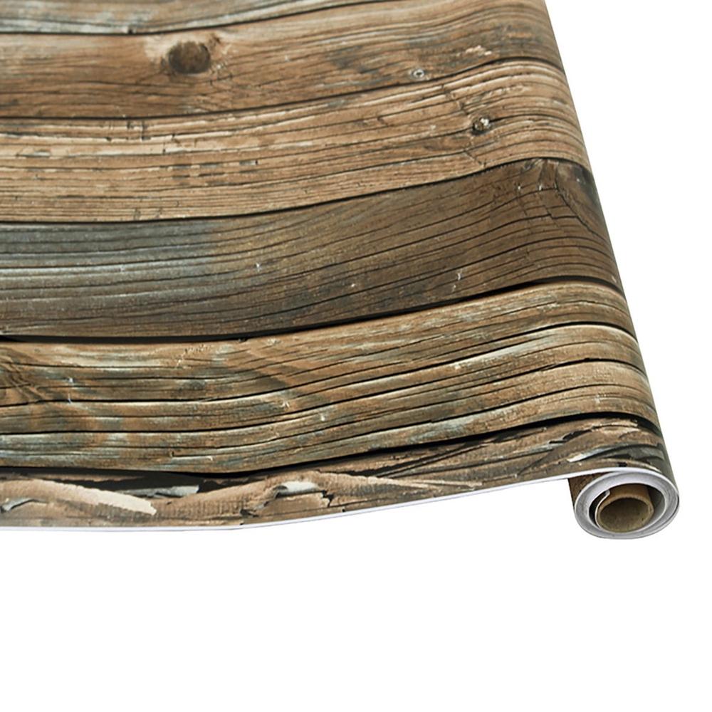 Decor for Restaurant Self-adhesive Home Improvement Kitchen Decor Wood Grain Wallpaper Wall Covering Wall Decor Wallpapers