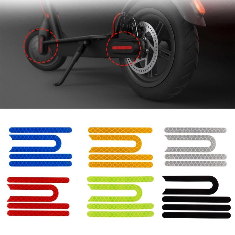 Waterproofed Side Guard With Reflective Electric Scooters Night Warning Stickers for Night Cycling and Daily Commutes