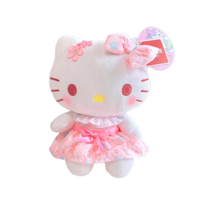 Aoger Authentic Sanrio Kuromi Mele T Pachi Dog Yugi Dog Peach Blossom Plush Toy Hello Kitty