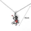 Halloween Gothic Curse Doll Necklace Cartoon Dark Style Terror Doll Silvery Necklace Create Festival Horror Atmosphere Jewelry