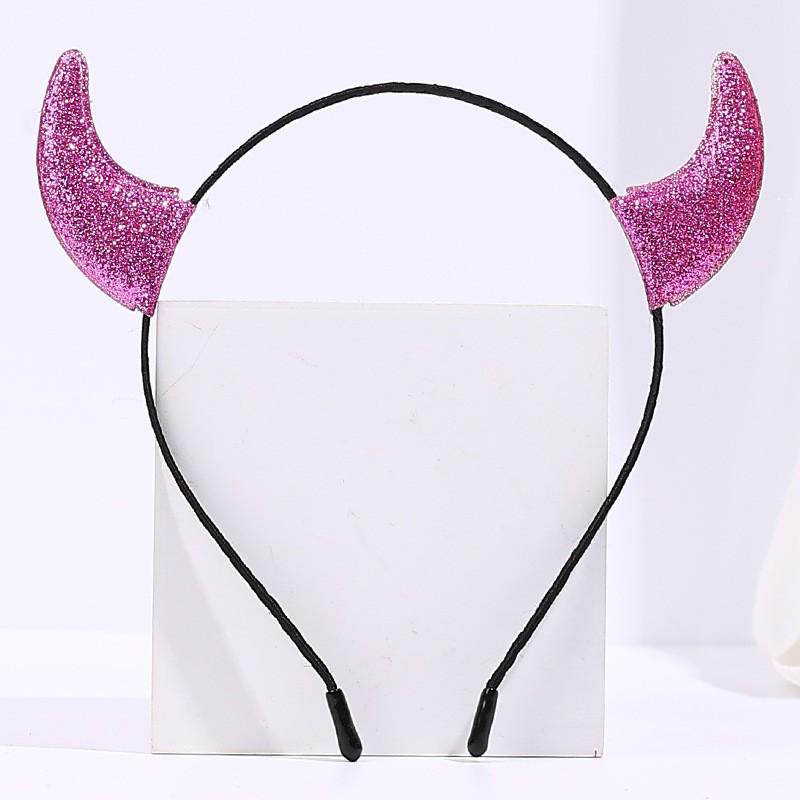 Halloween Devil & Spiderweb Headband with Bat Clip - Ghost Festival Party Costume Accessory
