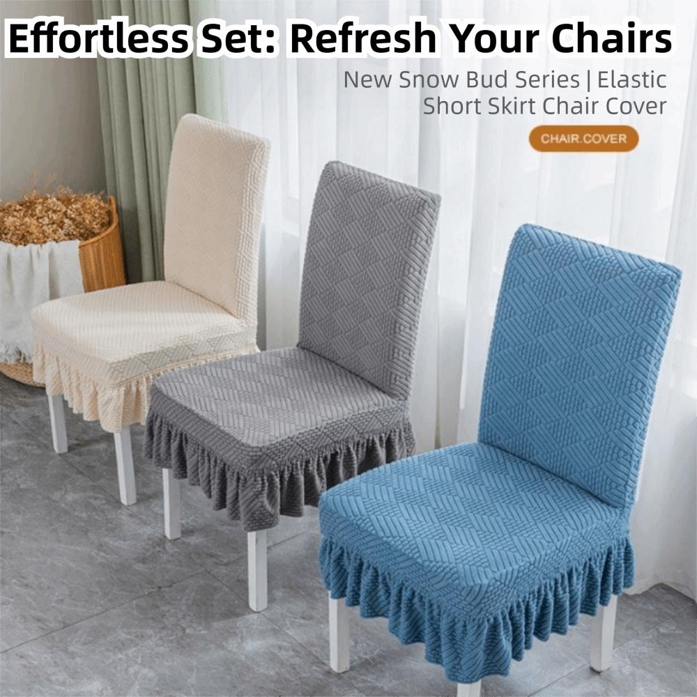 Washable Seat Cover Thickened Stool Slipcover Warm Chair Cover  Dining Chair