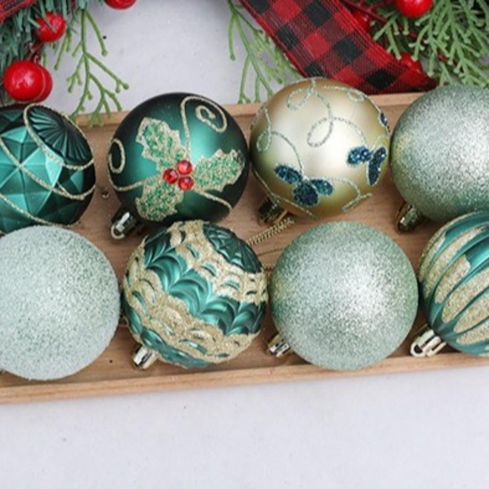 Shatterproof Painted Christmas Ball 6cm Christmas Baubles Christmas Hanging Ball  Home Xmas Decor