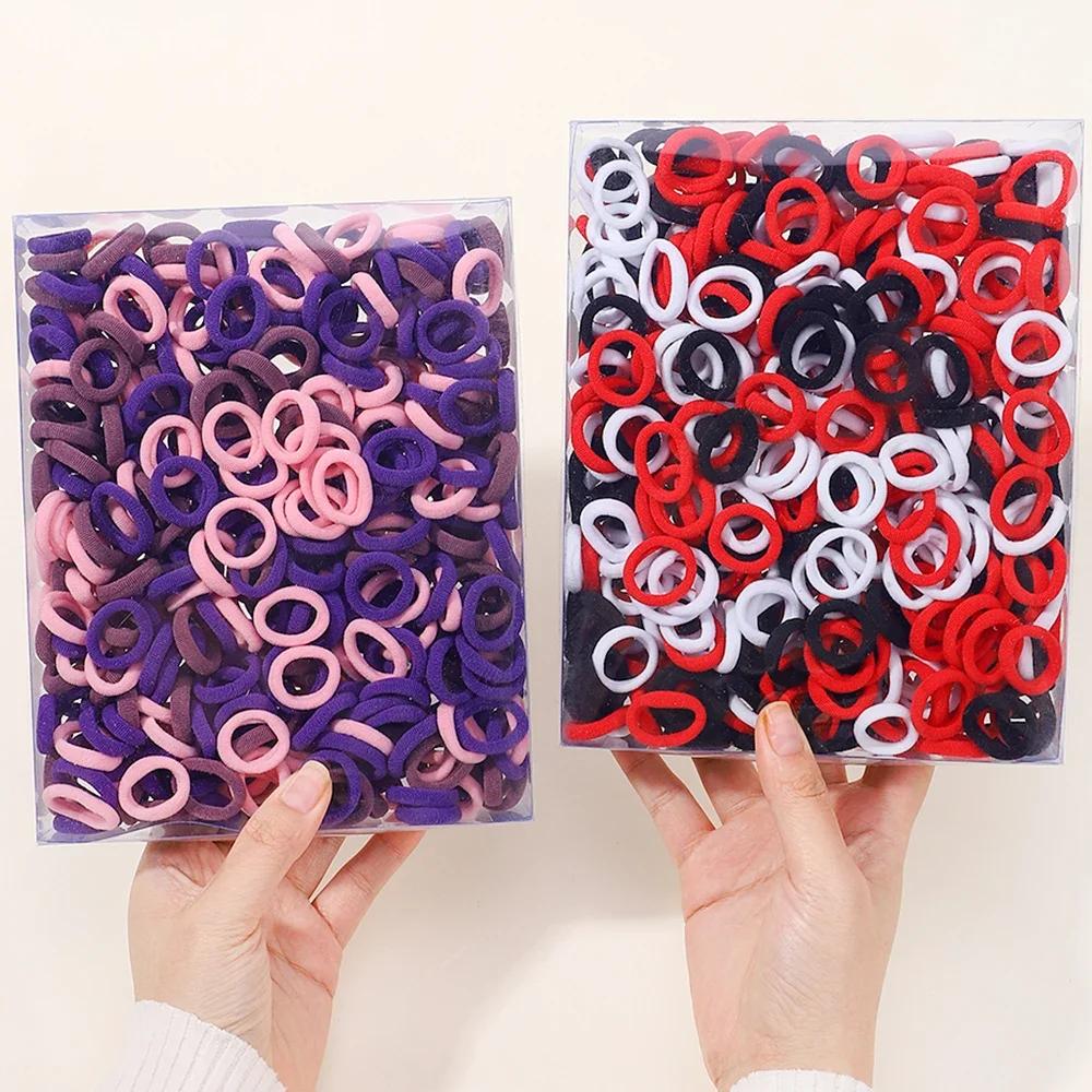 20/50/100 Stück Baby Mädchen Bunte Kleine Elastische Haargummis Kinder Pferdeschwanzhalter Kinder Stirnband Gummiband Haaraccessoires