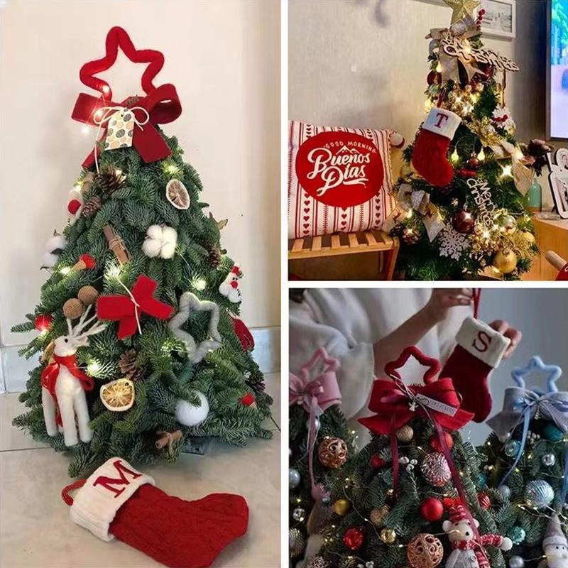 Boże Narodzenie Piękne Świąteczne Skarpety Torby na Prezenty Listy Torba na Cukierki Dekoracje Czerwone