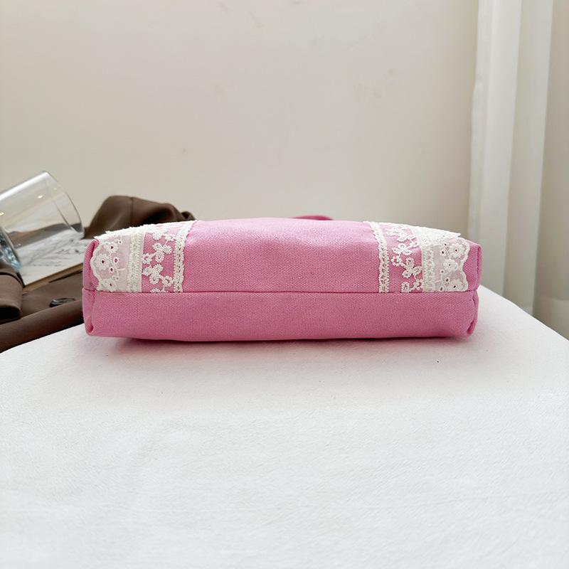 Koreansk stil enkel och stor kapacitet 2025 sommar ny axelväska utländsk stil mode toteväska för pendling spetsväska