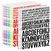 English Letter Stickers 0.5+1+1.5 Inch Scrapbook Holiday Greeting Card Decorative Handbook Letter Stickers