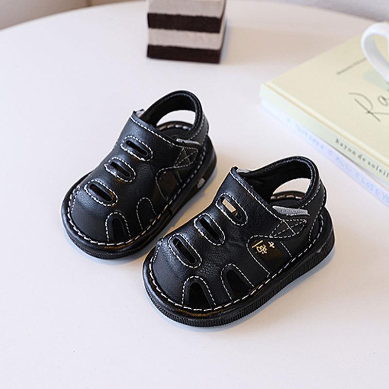 Baby Toddler Soft Sole Shoes With Velcro For Summer And Autumn Comfort