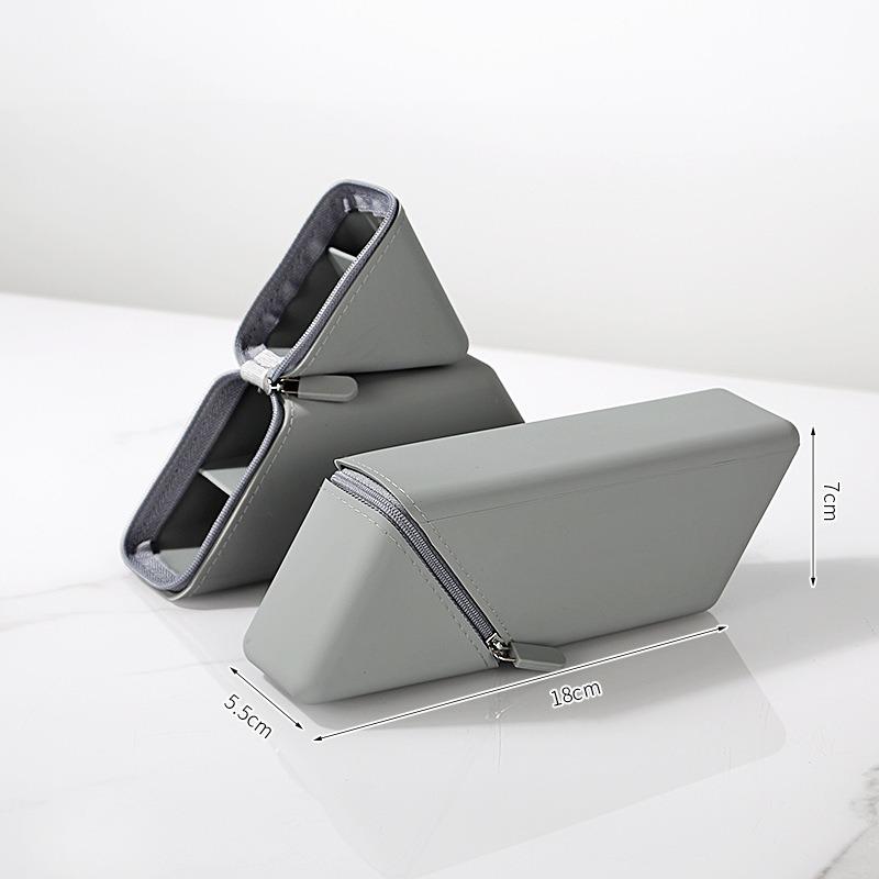

1Pc Silicone Pencil Case Large Capacity Student Pencil Case Holder Rectangular Stationery Office Organizer Pencil Case