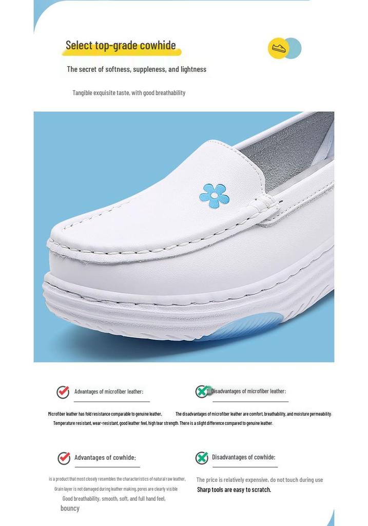 Women's Summer Breathable Non-Slip Soft Sole Nurse Shoes, Comfortable for Medical Staff & Beauty Therapists