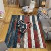 Houston Texans Flannel Pattern Square Carpet,Area Rug,Carpet Rug for Living Room Bedroom Sofa Playroom Decor,Non-slip Floor Mat